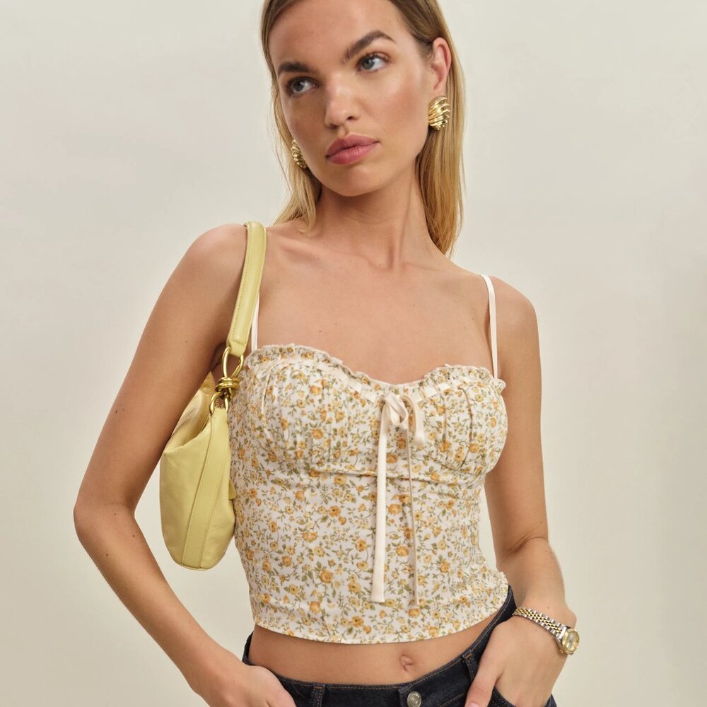 NWT Reformation Andrea Top Ivory - Size 0